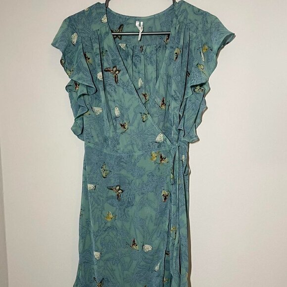 Anthropologie Feather Bone Osuna Wrap Dress size S - Picture 6 of 11